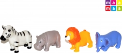 Set of Soft Rubber Animals 4 pcs