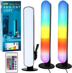 Set of RGB LED Ambient Table Lamps with Remote Control – 2 pcs