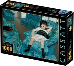Puzzle Little Girl in a Blue Armchair 1000 Pieces D-Toys