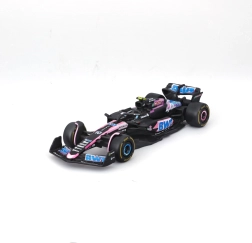 modèle métallique bburago 1:43 alpine a524 f1 2024 n°10 pierre gasly en boîte cadeau