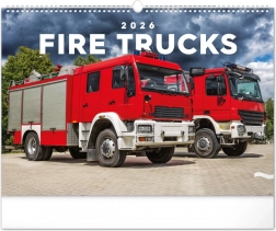 Vægbogkalender Brandbiler 2026