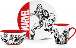 Poklon set MARVEL – zdjelica, tanjur i šalica