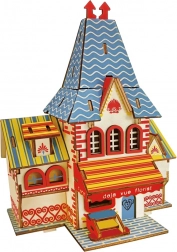 Woodcraft drvene 3D puzzle cvjećarnica