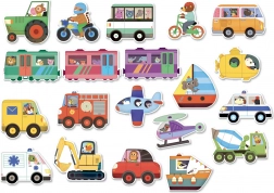 Vilac drevené magnetky Doprava