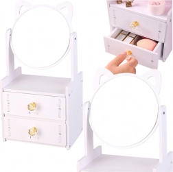 Drvena mini toaletna stolić s ušima