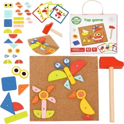 Woopie Green Wooden Hammer Toy with Hammer