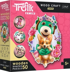 Wooden puzzle Happy Treflics 50 pieces