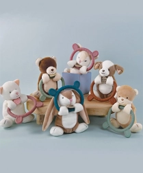 Doudou pluchen speelgoed met bijtring