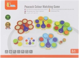 VIGA Peacock – Montessori Color-Matching Game with Cards