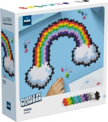 Plus-Plus sestavljaj po številkah – mavrica, 500 kosov