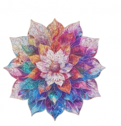 Drvene puzzle Cvjetna mandala