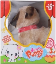 Sétáló barna kutyus