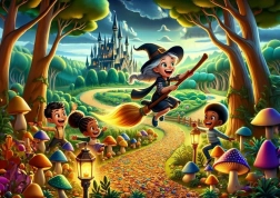 Puzzle Cute Witch 100 pieces