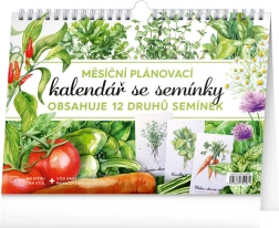 Calendario pianificatore mensile con semi Notique 2026