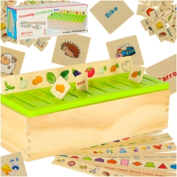 Wooden Educational Sorter – Match Pictures and Shapes