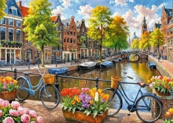Puzzle Tulipani di Amsterdam 1000 Pezzi