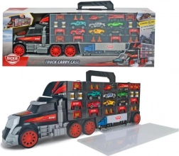 Truck case for toy cars with launcher and accessories