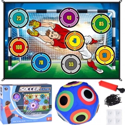 Soccer Game Set with Target Board and Light-Up Ball