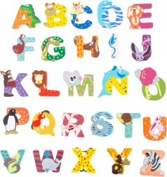 Wooden letter P small foot – alphabet for children