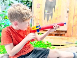 SPORTO Spy Foam Blaster with Around-the-Corner Shooting