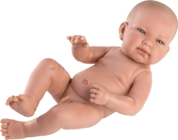 Llorens 73801 NEW BORN BOY - realistic baby doll with full vinyl body - 40 cm