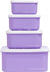 Set of Four Snack Boxes A Little Lovely Company – Unicorns