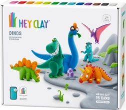 Hey Clay Dinosaurs – creative self-drying clay set (15 cups)