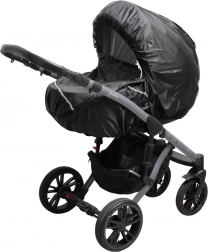 Stroller rain cover with reflective elements New Baby Basic black
