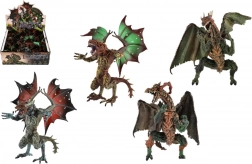 Plastic Dragon Figurine 12x16 cm Assorted Types