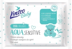 Salviette umidificate per bambini Linteo Baby Aqua Sensitive 10 pz