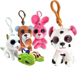 Porte-clés peluche aux grands yeux 9 cm