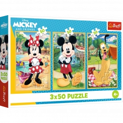 Puzzle 3x50 DISNEY – Mice on Vacation