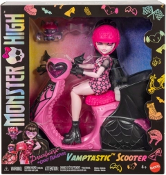 Monster High Draculaura con scooter da vampira e pipistrello
