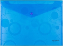 Busta con bottone A4 NEO COLORI blu