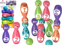 Bowling Set with Happy Faces