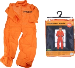 Dziecięcy karnawałowy kostium więźnia M (110–120 cm)