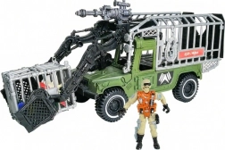 Dinosaur Hunter Soldier – Set with Truck and Cage 40 cm