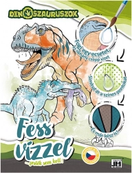 Male mit Wasser Dinosaurier – Malbuch (ungarische Ausgabe)