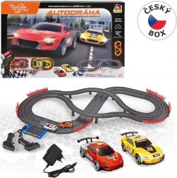 slot car track Racing Collection with 2 cars and controllers, track length 440 cm