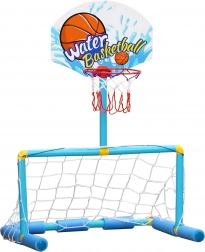 Woopie vízi sport szett 2 az 1-ben – kosár gyűrű kapuval, labdák és pumpa
