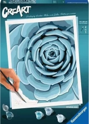 RAVENSBURGER CreArt Botanical Blue – schilderen op nummer 24 × 30 cm