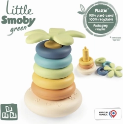 Little Smoby Green stacking pyramid of bioplastic rings