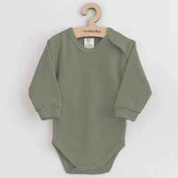 Body neonato in cotone New Baby verde