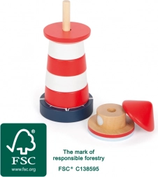 Drveni toranj za slaganje svjetionik small foot