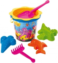 Sand Set with Rake 7 pcs mix