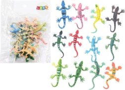 Set of Colorful Lizard Figures Reptiles 12 Pieces