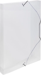 Boîte d’archivage A4 avec élastique transparente