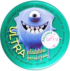 Voňavá ultra plastelína modrá metalická žvýkačka 128 g