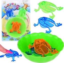 hra dovednosti skákající žabky s miskou