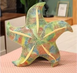 Zelená plyšová hviezdica vankúš 20 cm